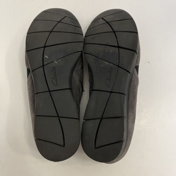 Clarks Artisan Grey Suede Daelyn‎ Monarch Slip on Comfort Loafer Shoes Size 8M - Picture 6 of 9